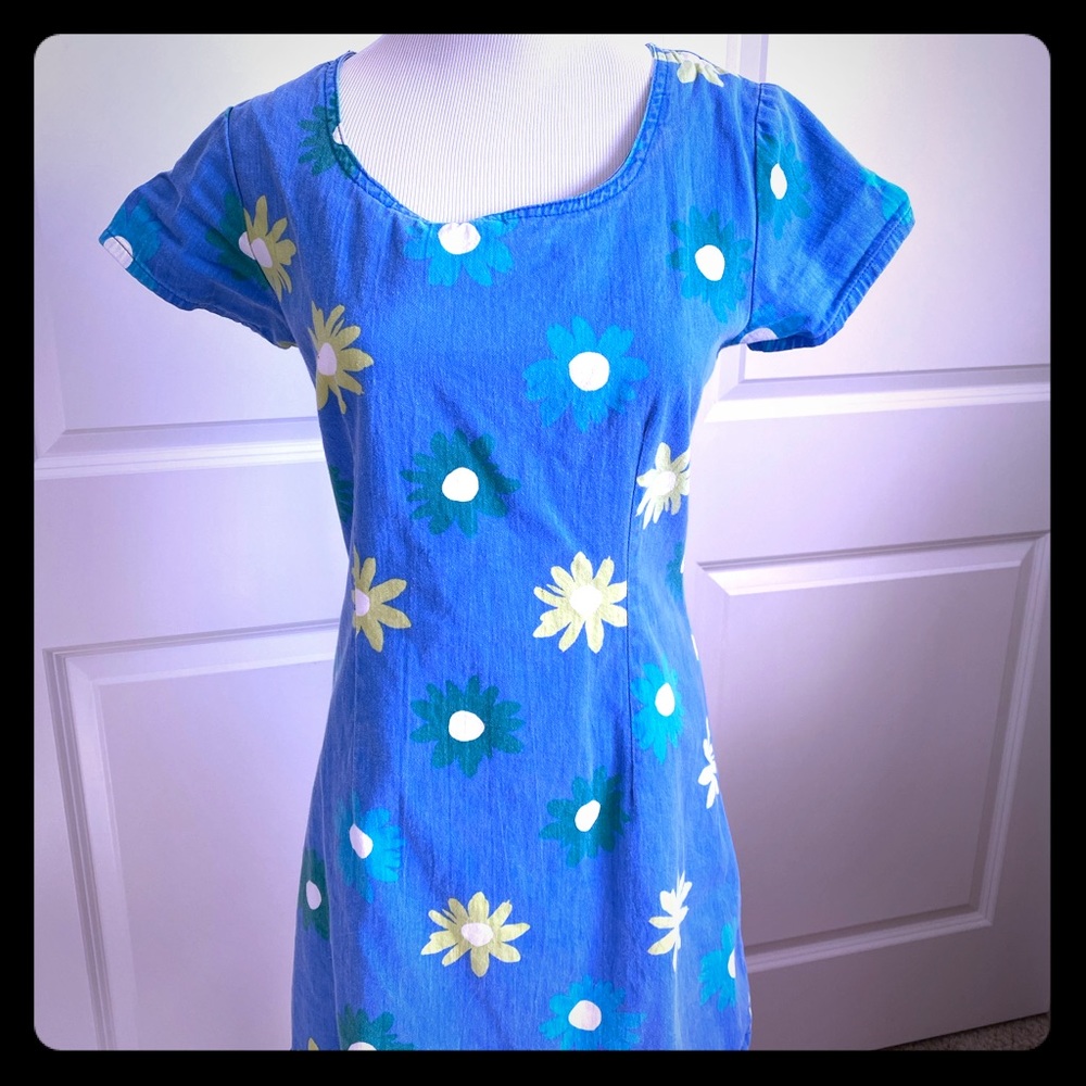 Xhilaration Blue Flower 🌸 Sundress 👗 Size Small